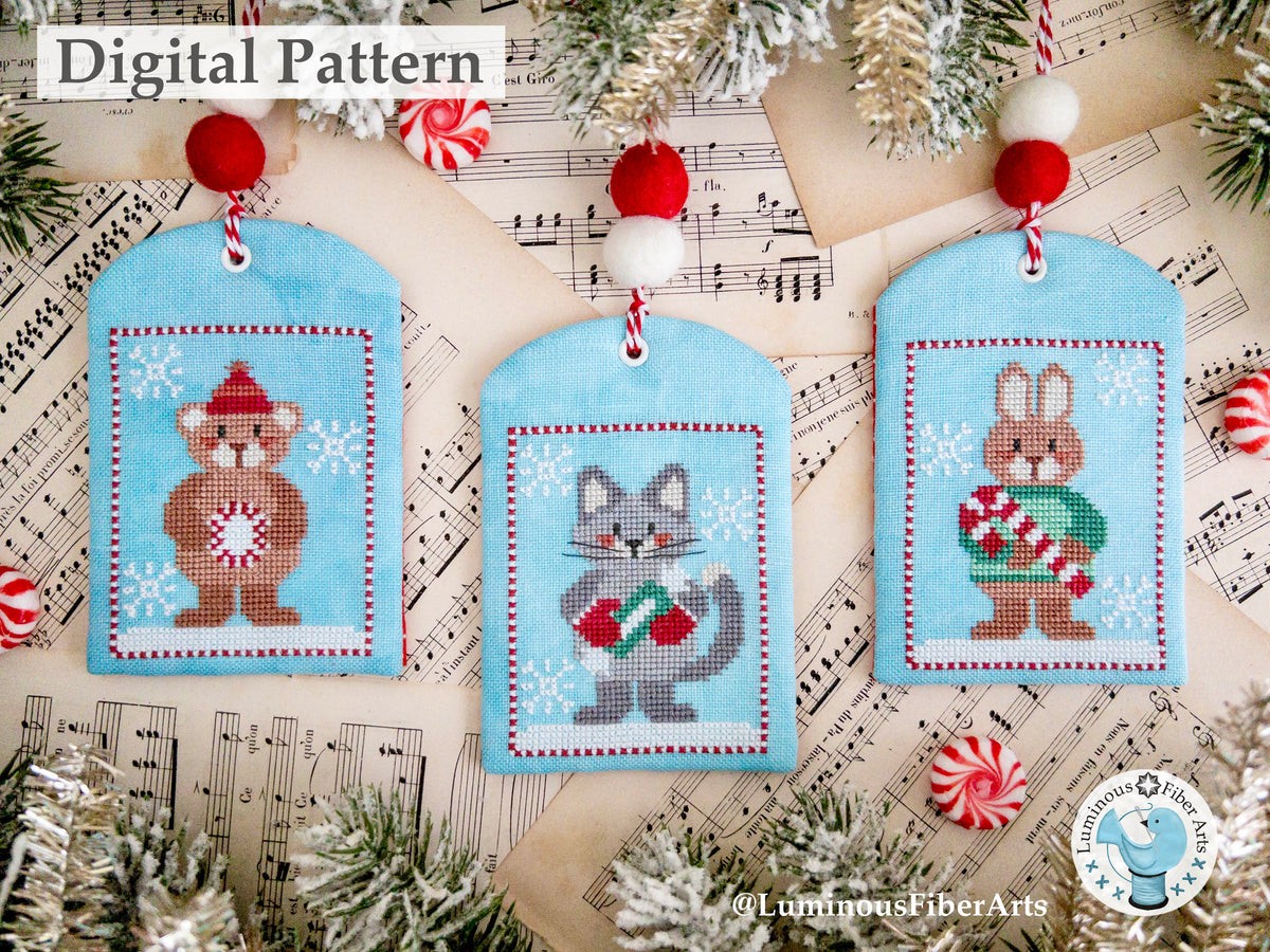 Christmas Bird Trio by Luminous Fiber Arts DIGITAL PDF Pattern