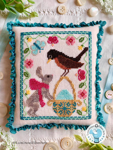 A Robin's Discovery by Luminous Fiber Arts Cross Stitch Pattern