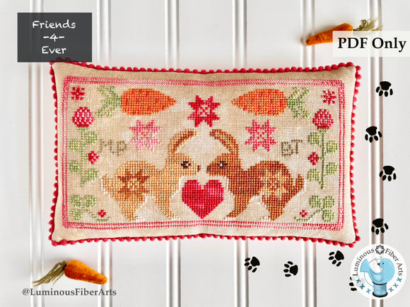 Friendship Series: BFF Bunnies by Luminous Fiber Arts DIGITAL PDF Pattern