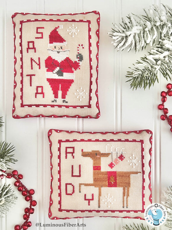 Delivering Holiday Cheer by Luminous Fiber Arts Cross Stitch Pattern