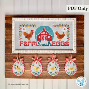 Farm Fresh Eggs by Luminous Fiber Arts DIGITAL PDF Pattern