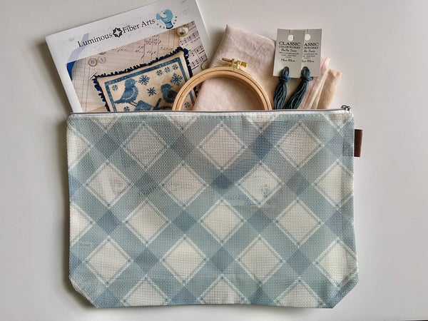 it's sew emma cross stitch supplies gingham on the go mesh project bags for  cross stitch