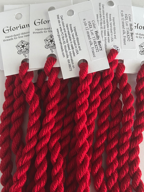 Holly Berry Silk Floss Pack (2 skeins)