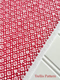 Cranberries & Cream Towels Diamond/Trellis "Seconds"